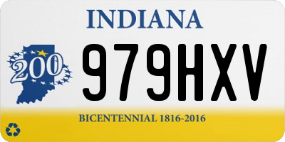 IN license plate 979HXV