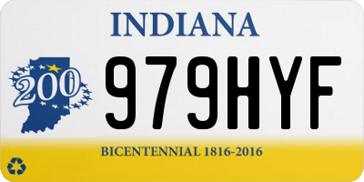 IN license plate 979HYF
