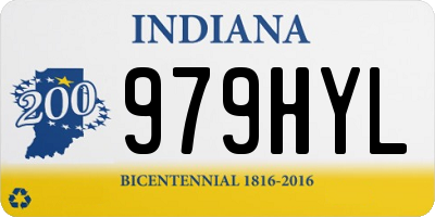 IN license plate 979HYL