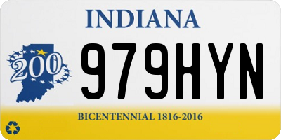 IN license plate 979HYN