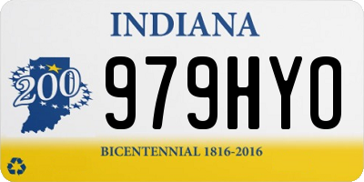 IN license plate 979HYO