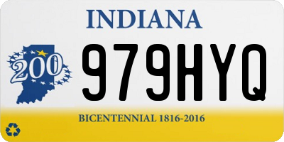 IN license plate 979HYQ