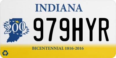 IN license plate 979HYR