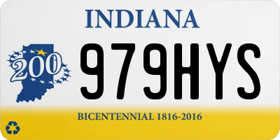 IN license plate 979HYS