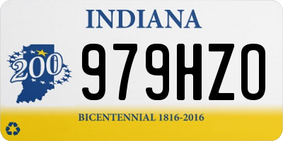 IN license plate 979HZO