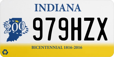IN license plate 979HZX