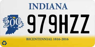 IN license plate 979HZZ