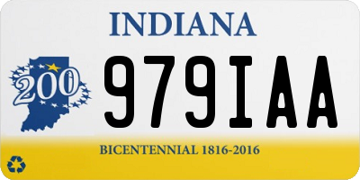IN license plate 979IAA