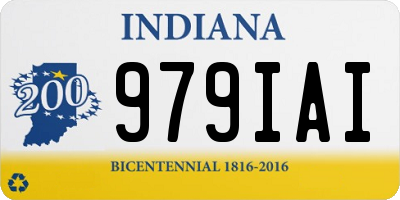 IN license plate 979IAI