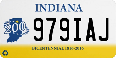 IN license plate 979IAJ