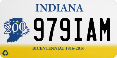 IN license plate 979IAM