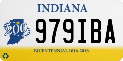 IN license plate 979IBA