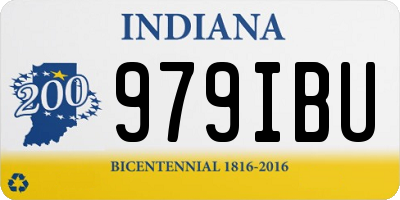 IN license plate 979IBU