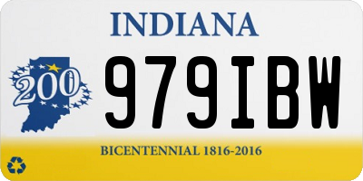 IN license plate 979IBW