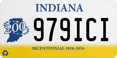 IN license plate 979ICI