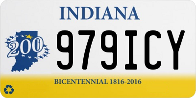 IN license plate 979ICY