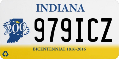 IN license plate 979ICZ