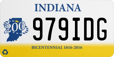 IN license plate 979IDG