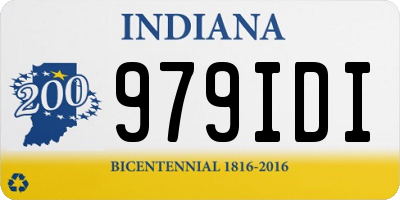 IN license plate 979IDI