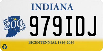 IN license plate 979IDJ