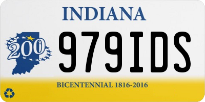 IN license plate 979IDS