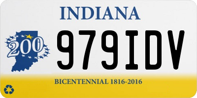 IN license plate 979IDV