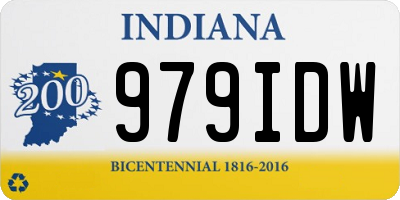 IN license plate 979IDW