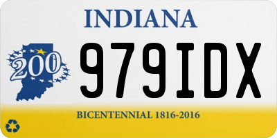 IN license plate 979IDX