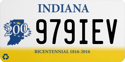 IN license plate 979IEV