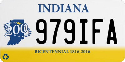 IN license plate 979IFA
