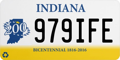 IN license plate 979IFE