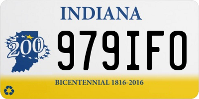IN license plate 979IFO