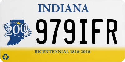 IN license plate 979IFR