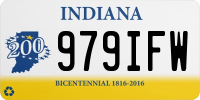 IN license plate 979IFW
