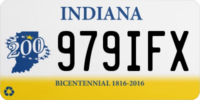 IN license plate 979IFX