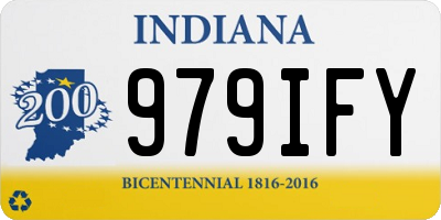 IN license plate 979IFY