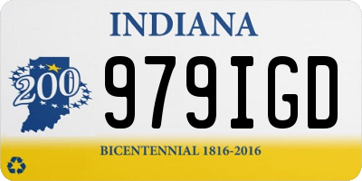 IN license plate 979IGD