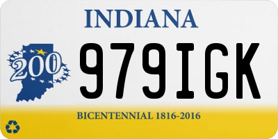 IN license plate 979IGK