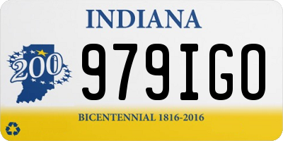 IN license plate 979IGO
