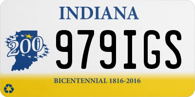 IN license plate 979IGS