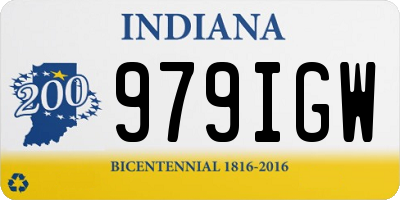 IN license plate 979IGW