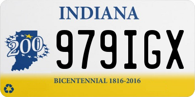 IN license plate 979IGX