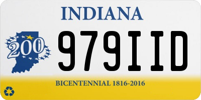 IN license plate 979IID