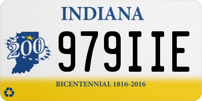 IN license plate 979IIE