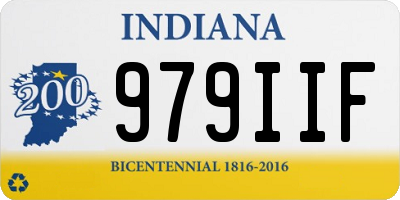 IN license plate 979IIF