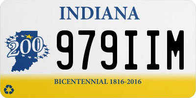 IN license plate 979IIM