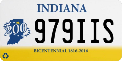 IN license plate 979IIS