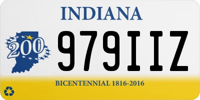 IN license plate 979IIZ