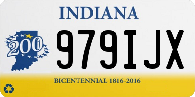 IN license plate 979IJX