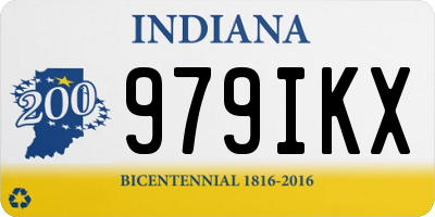 IN license plate 979IKX